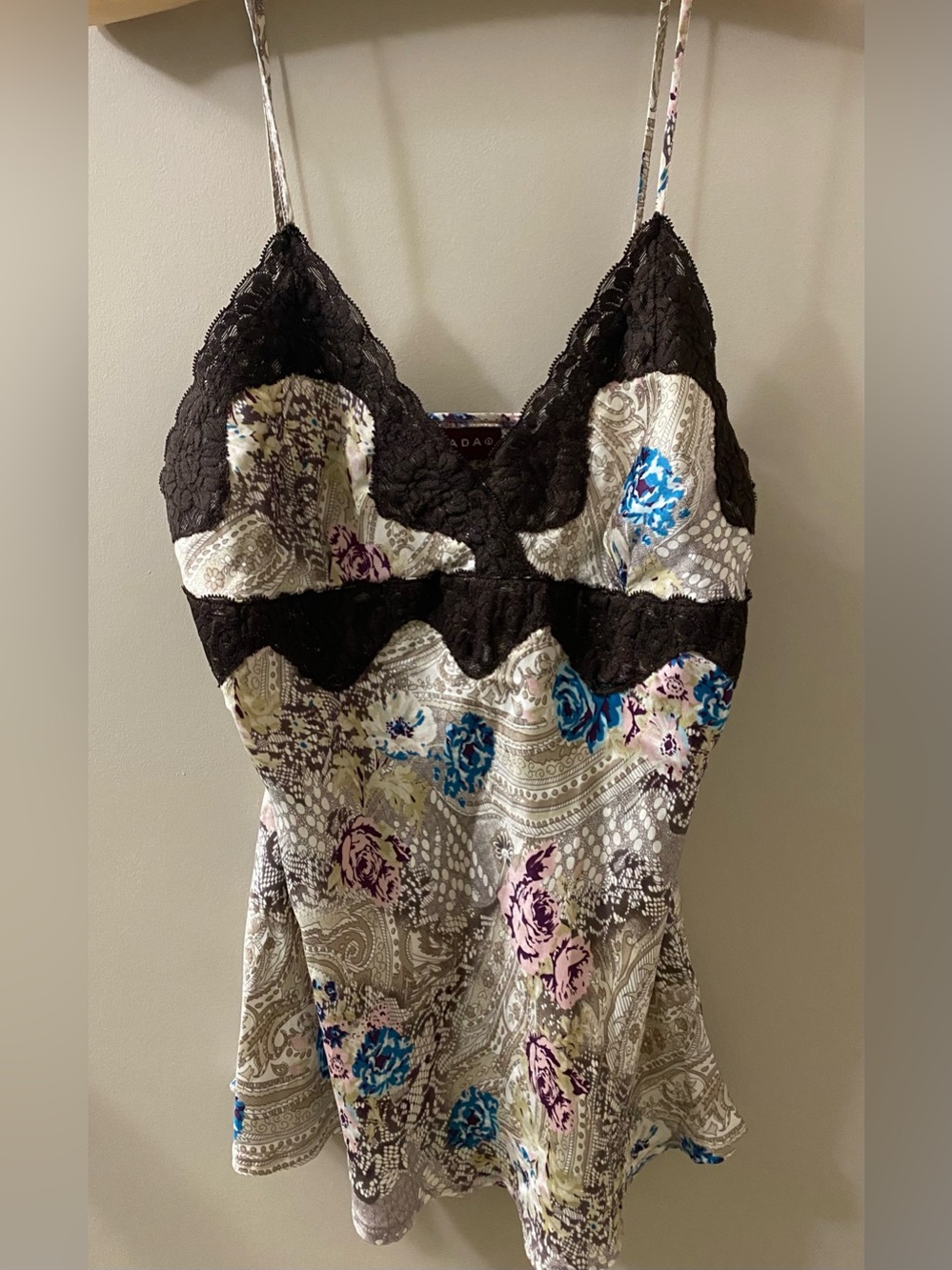 Nevada Floral Lace Trim Cami